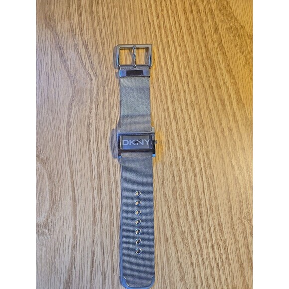 DKNY Stainless Steel Wristwatch with Wide Mesh Band, Needs Battery - Picture 1 of 7